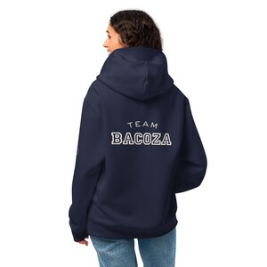 Bacoza Oversized Varsity Hoodie | Bacoza x Bella + Canvas, Heavyweight, Relaxed Fit, College, University, Layering, Lounge Wear