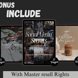 Bonus Included With 3 PLR Ebooks