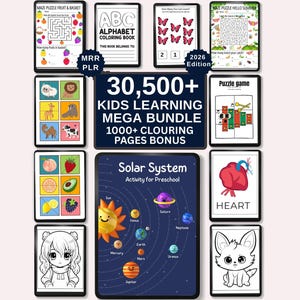 Oltre 30.500 materiali didattici stampabili per bambini / Edizione 2026 / Schede di lavoro per la classe DFY / PLR MRR