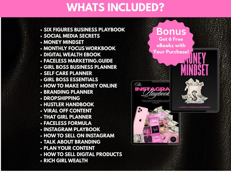 boss babe workbook bundle printable digital products