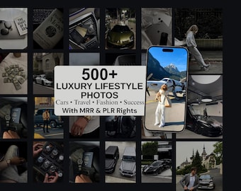 500+ Luxury Lifestyle Stock Photos | Aesthetic Branding Images | Instagram Content | MRR & PLR