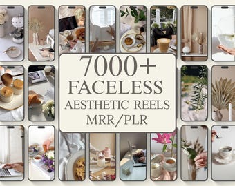 7000+ Faceless Reels Bundle | Luxury Aesthetic Videos for Instagram & TikTok | PLR MRR Resell Rights | DFY Digital Marketing