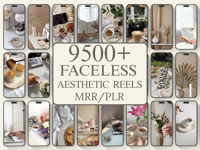 9500+ Faceless Reels Bundle With MRR & PLR