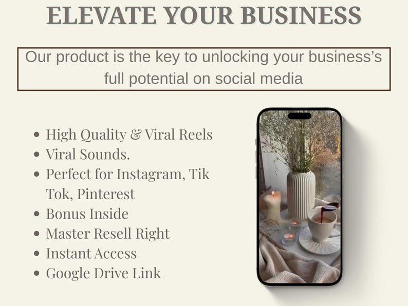 Elevate your business with our Aesthetic reels