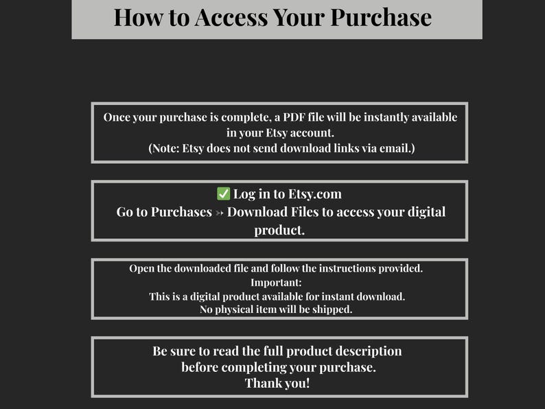 How to access your Purchase