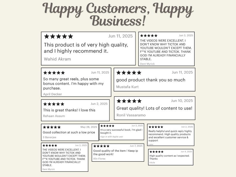 Happy customer Happy business