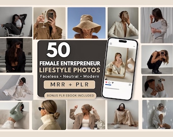 50 Business Woman Stock Photos | Female Entrepreneur Images | Faceless Social Media Branding | Lifestyle Photos PLR MRR