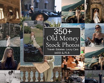 350+ Old Money Stock Photos | Luxury Lifestyle Images | Quiet Luxury Aesthetic | Instagram Content | MRR PLR