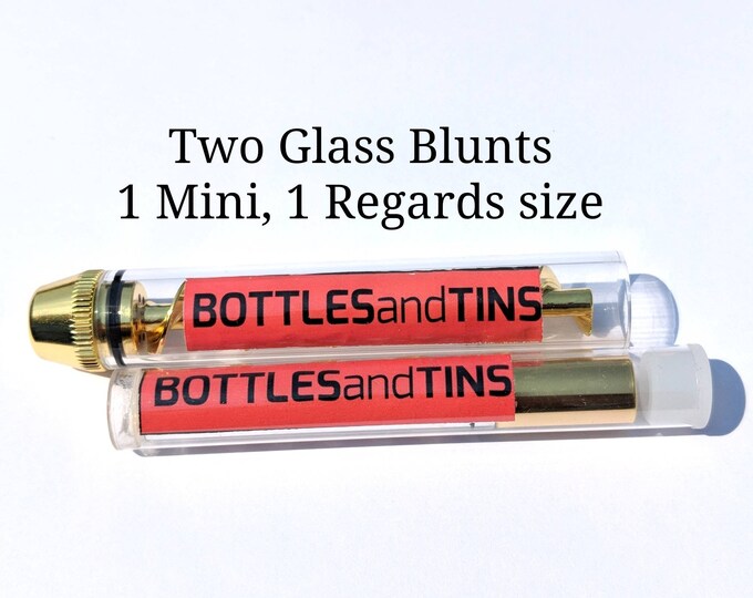 Custom Glass Blunt Twist Blunt Twisty Pipe Bottles and Tin Etsy
