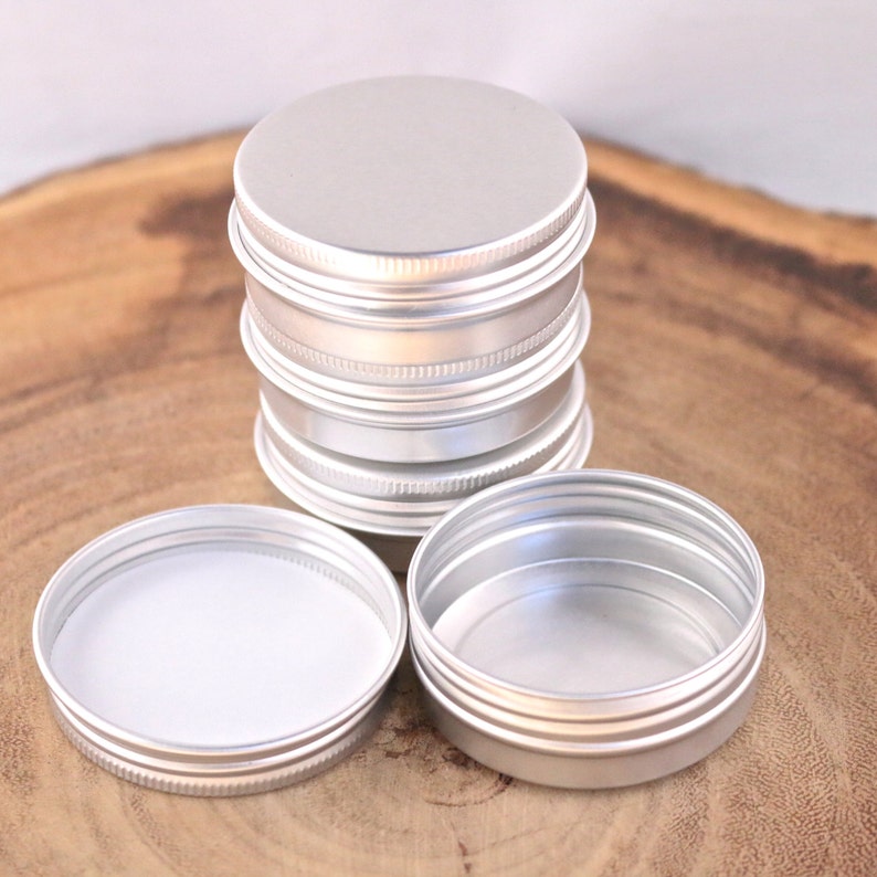 1oz 12ct Cosmetic Empty Tins Screw Top FREE SHIPPING Etsy