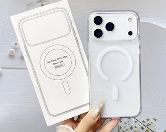 Funda protectora delgada y suave MagSafe para iPhone 7, 8, SE, X, XS, XR, 11, 12, 13, 14, 15, 16, 17 Pro Max Plus y Mini.