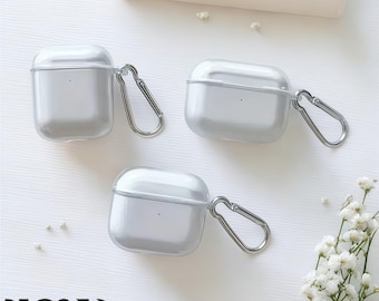 Funda transparente a prueba de golpes para AirPods: funda protectora de TPU suave para AirPods Pro 2022/Pro 2, AirPods 4 2024, AirPods 1/2/3 2021 (diseño transparente)