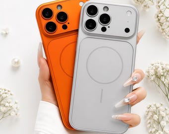 MagSafe iPhone Case for iPhone 17 16 15 14 13 12 11 Pro Max Plus Air Matte Frosted Glass Magnetic Wireless Charging Cover
