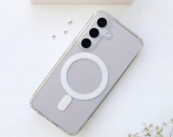 Funda magnética Samsung – Protección antigolpes con carga inalámbrica para Galaxy S25, S24, S23 Ultra, S22 Plus y S21 FE | Funda protectora mate original