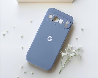 Funda de silicona líquida para Google Pixel: suave, resistente a golpes, de color sólido, para Pixel 5, 6, 6a, 6 Pro, 7, 7a, 7 Pro, 8, 8a, 8 Pro, 9, 9a, 9 Pro XL y 10.