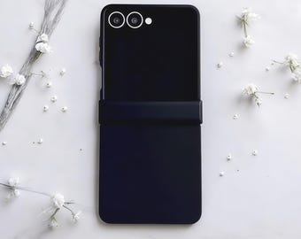 Funda abatible mate Dopamine – Carcasa rígida con bisagras color caramelo para Samsung Galaxy Z Flip 7 FE 6 5 4 3 5G | Funda protectora a prueba de golpes