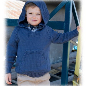 Atherton a Top Down No Sew Hoodie With Cable Trim Knitting Pattern ...