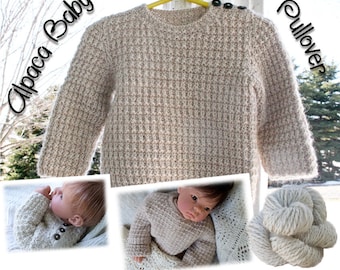 Alpaka-Baby-Sweater Pullover Muster Download