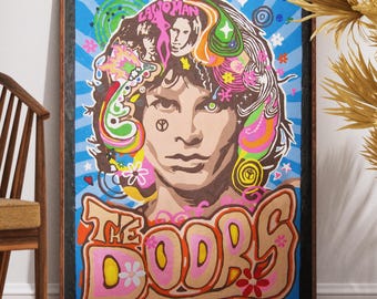 The Doors Concert Poster, Lothar & the Hand People, Vintage