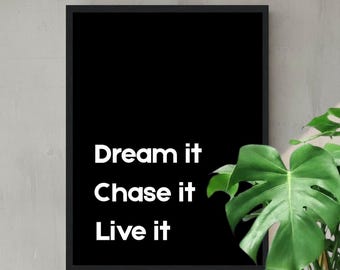 Entrepreneur Motivational Poster | Office Wall Art | Hustle Quote Print | Boss Gift | Framed