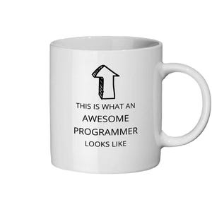 Så här ser en fantastisk programmerare ut, keramisk mugg