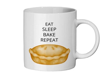 Eat Sleep Bake Repeat ceramic mug