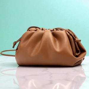 Elegant Evening Handbag for Women, Genuine Leather Clutch Bag, Purse Available in Multiple Colors,Minimalist Leather Accessory, Gift for Mom