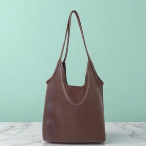 Slouchy Hobo Shoulder Handbag, Work Purse, Casual Everyday Bag, Soft Vegan Leather Tote Bag for Women, Gift for Mom