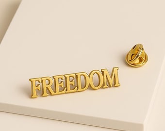 Freedom  Lapel Pin, Charlie kirk Brooch, Activist Shirt, Freedom Shirt,palestine Activist, Charlie kirk,Personalized Lapel Pin,Gift for Him