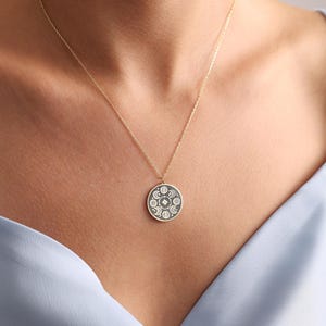 Custom Moon Phase Necklace: Sterling Silver Celestial Jewelry