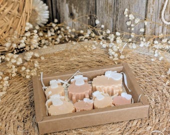 Set de regalo de pastillas de cera perfumadas - ovejita - cera de soja - fragancia Grasse
