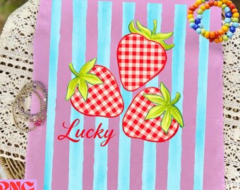 Strawberry PNG, Summertime PNG, Trending PNG, Beach Png, Berry Png, Viral Png, Stripes Png, Girly Png, Boutique Png
