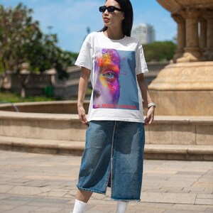Vibrant Graphic T-Shirt: Colorful Artful Unisex Heavy Cotton Tee
