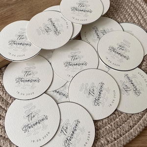 Personalised Wedding Coasters