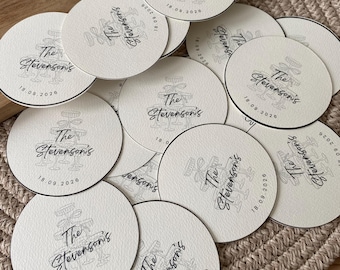 Personalised Wedding Coasters