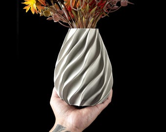 Twisora – Modern Sculptural Vase with Flowing Spiral Design