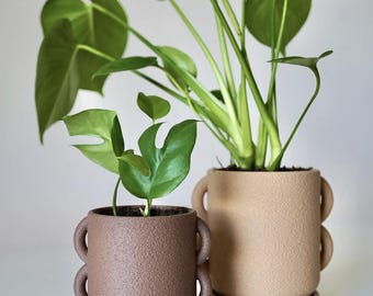 Modern Minimalist Planter: Loopo Design with Handles