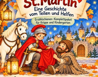 モルゲンクライス カルテン 北、St. Martin Erzählschiene mit Figuren Bildkarten