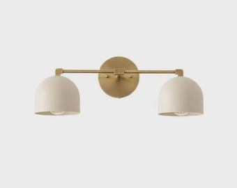 Modern Vanity Wall Sconce – Brass Bathroom Light Fixture, Mid Century Vanity Lights,Mirror Lamp
