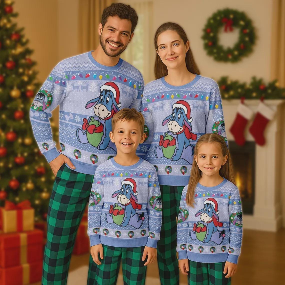 Discover Eeyore Disney Ugly Sweater, Christmas Pooh Bear & Friends Ugly Sweater, Eeyore Disney Pooh Movie Sweater