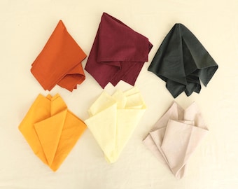 Tovaglioli 100% cotone / Tovaglioli di stoffa riutilizzabili, decorazioni autunnali per la tavola, biancheria da tavola sostenibile / tovagliolo per tavolo da matrimonio / tavola sostenibile