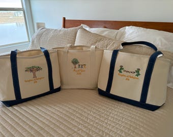Mardi Gras Canvas Tote Bag - Custom Krewe Wording