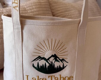Personalized Mountain Tote Bag
