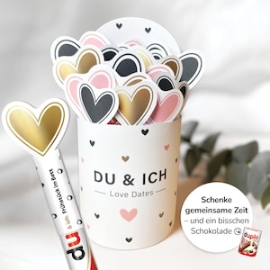 Date-Ideen für Paare - Duplo Banderole | DIY Geschenk für Partner zum Ausdrucken | PDF Druckvorlage