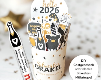 Gunst of cadeau voor een nieuwjaarsfeest | Duplo-wikkels | Afdrukbare sjabloon | Prachtige afdrukbare tafeldecoratie 2026