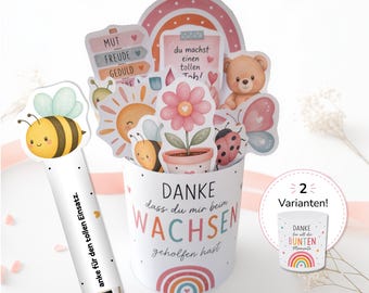 Abschiedsgeschenk Erzieherin | Kita Abschied | Danke Erzieher | Duplo Banderolen PDF | Druckvorlage | Sofortdownload
