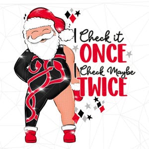Santa Checking Twice - Etsy