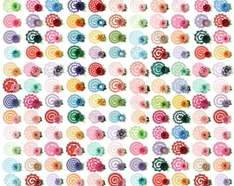 Rolled Flower Svg, 350+ Rolled Paper Flowers Svg, 3D Flower Svg, Paper Template Rose, Cricut, Flower Cut, Instant Download, Digital Files