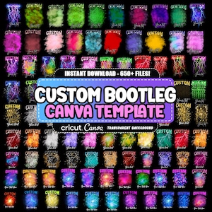 650+ Custom Bootleg Template, Rap Shirt Template, Rap Tee T-Shirt Template Canva Editable, Tshirt Design, Background Bootleg, Instant