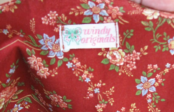 70s Maroon Vintage Sun Dress Floral Button Down main image 1